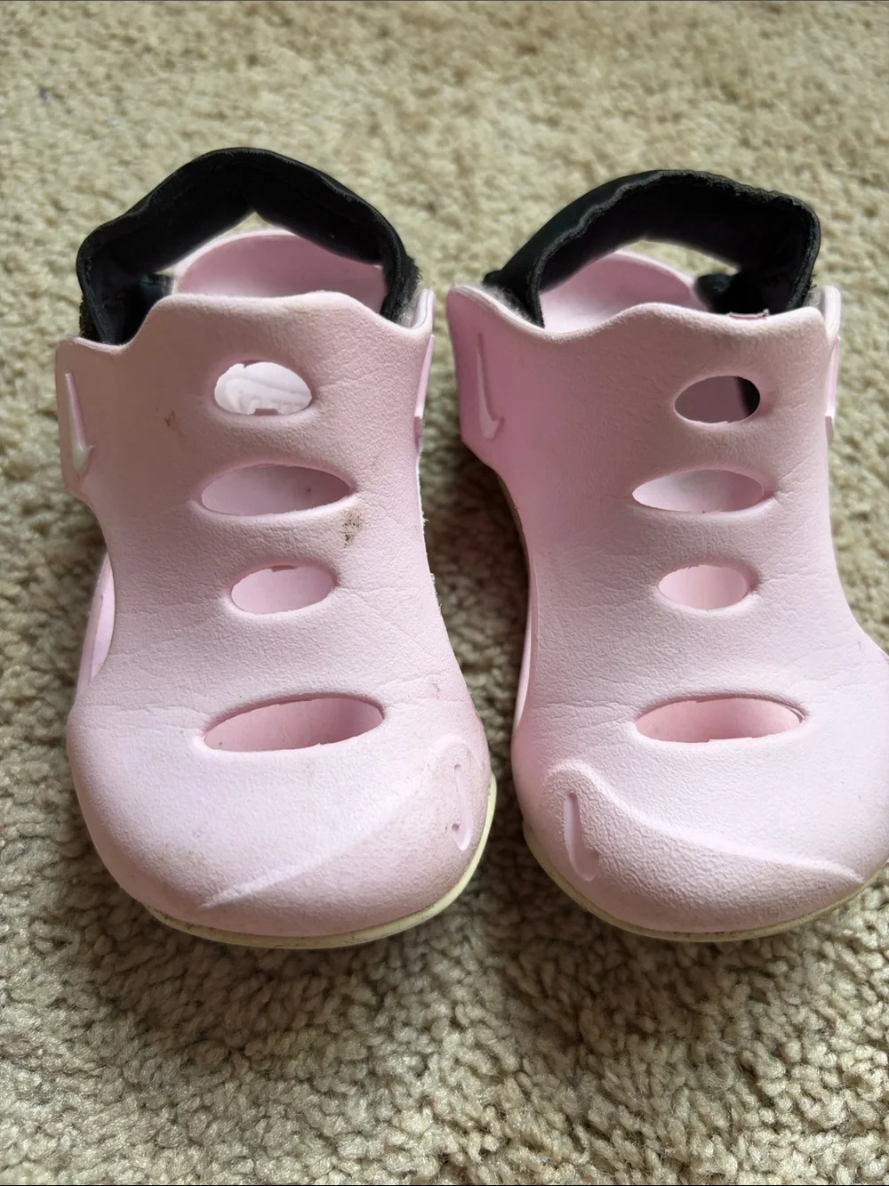 Nike Sunray Protect Toddler Sandals-Pink Foam/Black 6C
